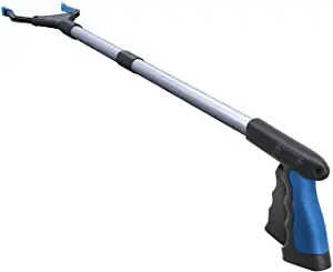 Grabber Tool, Wide Jaw, Foldable, Steel Cable, with 150 Grip Points for Firm Grip, 32" with Magnet