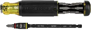 Screwdriver, 14-in-1 Adjustable Screwdriver with Flip Socket, HVAC Nut Drivers and Bits, Impact Rated Klein Tools 32304