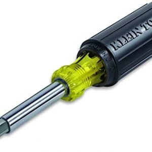 Klein Tools 32500 11-in-1 Screwdriver / Nut Driver Set, 8 Bits (Phillips, Slotted, Torx, Square), 3 Nut Driver Sizes, Cushion Grip Handle