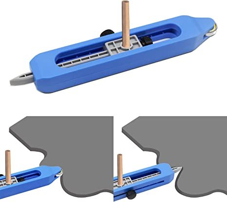 O-CONN Precise Contour Gauge Profile Tool, Contour Gauge Irregular Shape Duplicator with Lock for Carpenter