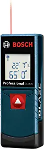 BOSCH GLM20 Blaze 65ft Laser Distance Measure With Real Time Measuring