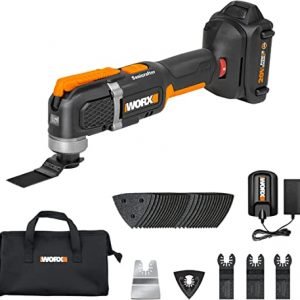 WORX WX696L.1 20V 1.5Ah Cordless Oscillating Tool With Accessories Kit Battery and Charger Included