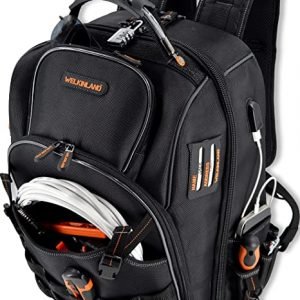 66-Pockets Backpack Tool Bag, Heavy-Duty Tool Backpack, Electrician backpack