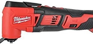 Milwaukee 2626-20 M18 18V Lithium Ion Cordless 18,000 OPM Orbiting Multi Tool with Woodcutting Blades and Sanding Pad with Sheets Included (Battery Not Included, Power Tool Only)