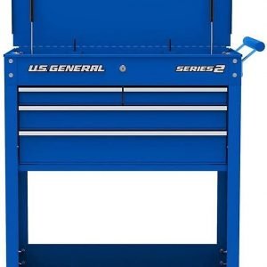 Roller Cart Tool Cabinet Storage Chest Box Glossy 4 Drawer 580 Lb. Capacity - Blue