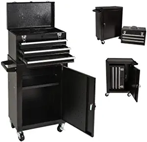 Tool Chest&Tool Box,Rolling Tool Chest,Tool Cabinet with 4 Wheels,Tool Chest with 3 Drawers