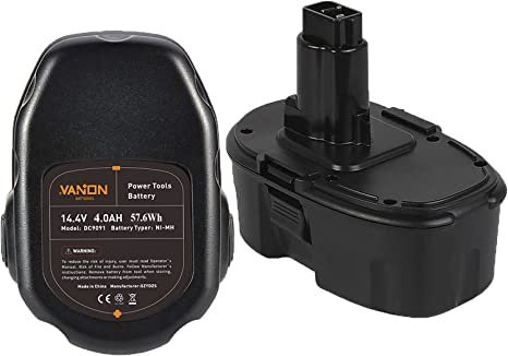 2Pack 4.0Ah 14.4V DW9094 Ni-MH Replace for Dewalt 14.4V Battery XRP DC9091 DW9091 DW935 DE9038 DE9091 DE9092