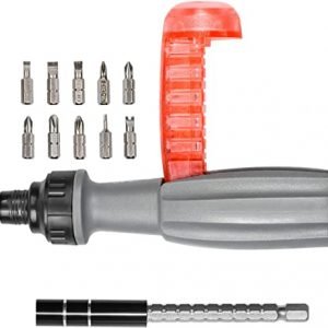 ZUZUAN 11 in 1 Ratcheting Multi tool Screwdriver Multi-function Magnetic Screwdriver Professional Angle Screwdriver Repair Tool