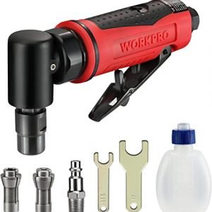 WORKPRO Air Angle Die Grinder, 1/4-Inch Pneumatic Right Angle Die Grinder, 20000RPM