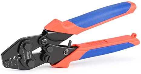 iCrimp CWR1522 Wire Rope Crimping Tool with Cutting Function for Cable Railing, Hand Swaging 0.1~2.2mm Aluminum Oval Sleeves,Alloy Double Sleeves (CWR1522)