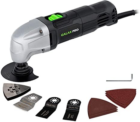 GALAX PRO 22000 OPM 1.5A Oscillating Multi Tool, 3 Degree Oscillating Angle with 3 Pieces Saw Blades