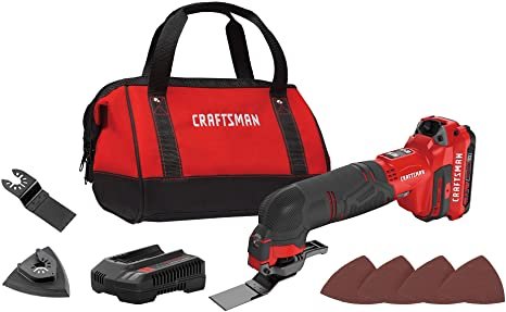 CRAFTSMAN V20 Cordless Oscillating Multi-Tool Kit (CMCE501D1)