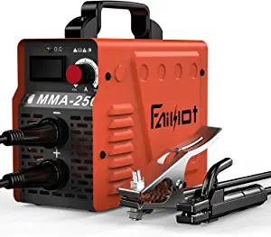 Stick Welder Machine, Faiuot 110V/220V Mini MMA Welder 200Amp ARC Welding Machine IGBT Digital Display LCD Dual Voltage Welder with Electrode Holder Work Clamp Input Power Adapter Cable