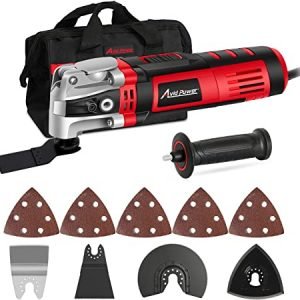 AVID POWER Oscillating Tool, 3.5-Amp Oscillating Multi Tool with 4.5°Oscillation Angle, 6 Variable Speeds and 13pcs Saw Accessories