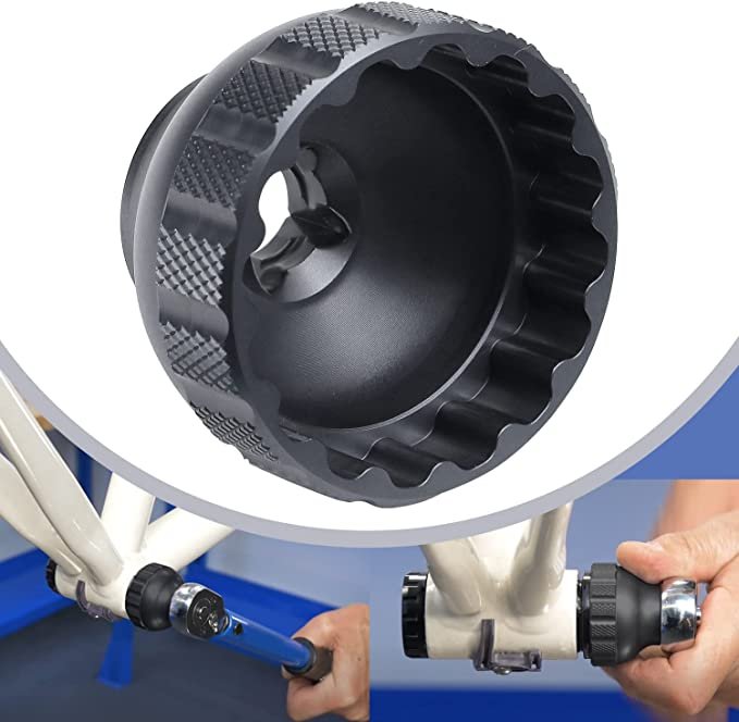 PEATOVIE 16-Notch Bottom Bracket Tool 41mm OD Compatible for Shimano BBR60, MT-800, etc.