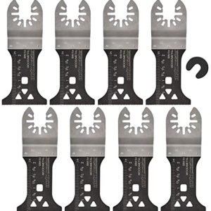 ACTOMASTER 1-3/4" Bi-Metal Oscillating Saw Blade for Oscillating Tool Multitool, Pack of 8