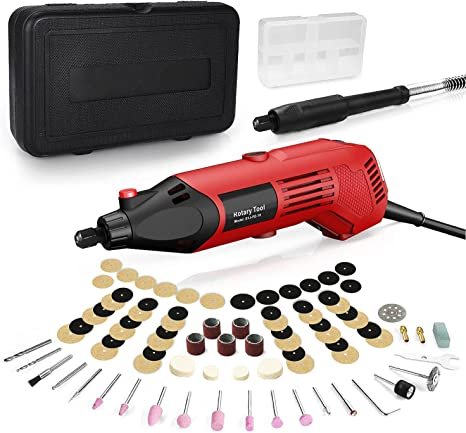 Rotary Tool, 160W Rotary Tool Kit with Flex shaft, 85pcs Accessories, 6 Various Speed(8000-35000RPM)