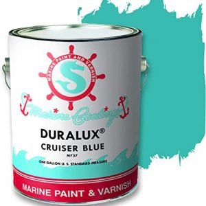 Duralux Marine Enamel, Cruiser Blue, 1 Gallon, Topside Paint for Boats and Other Onshore or Offshore Marine Maintenance Applications, Adheres to Steel, Metal, Wood, Fiberglass & Aluminum